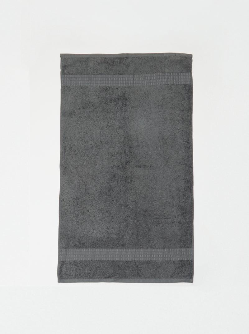 Serviette de bain 50x90 cm Gris - Kiabi