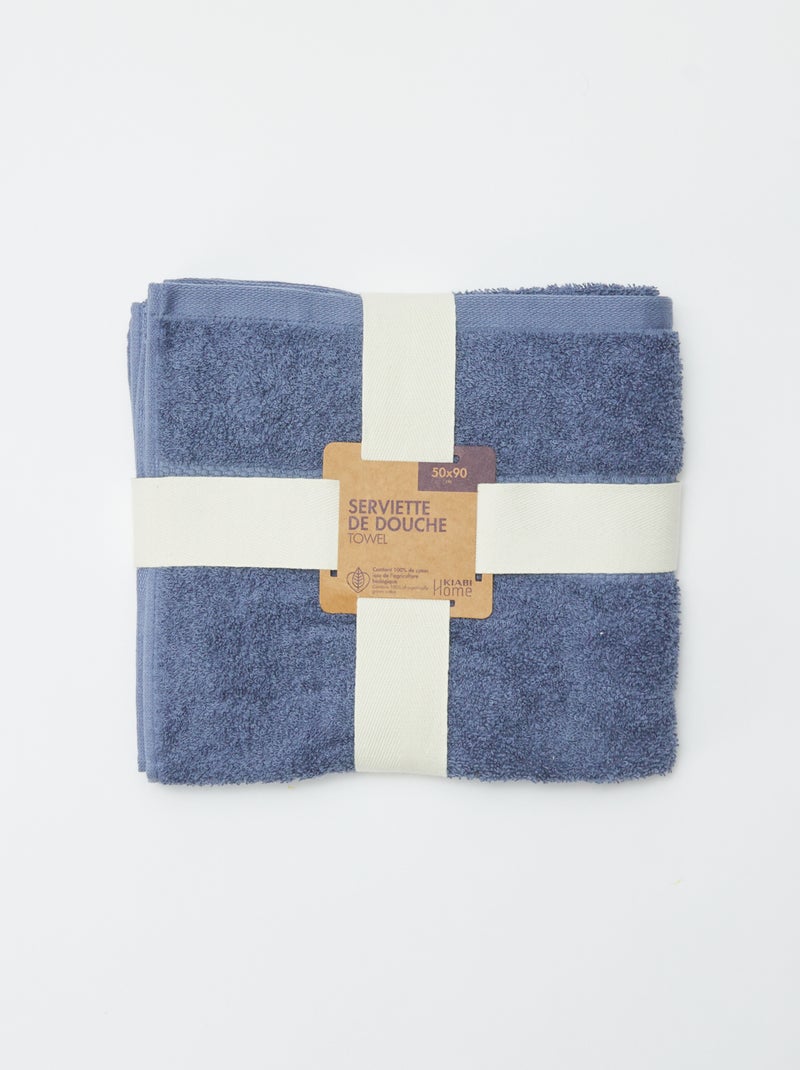 Serviette de bain (50x90cm) - Kiabi Home Bleu - Kiabi