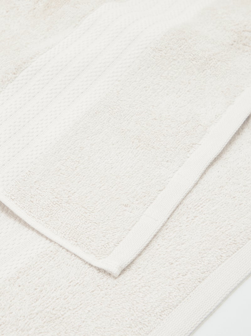 Serviette de bain (50x90cm) - Kiabi Home Ecru - Kiabi