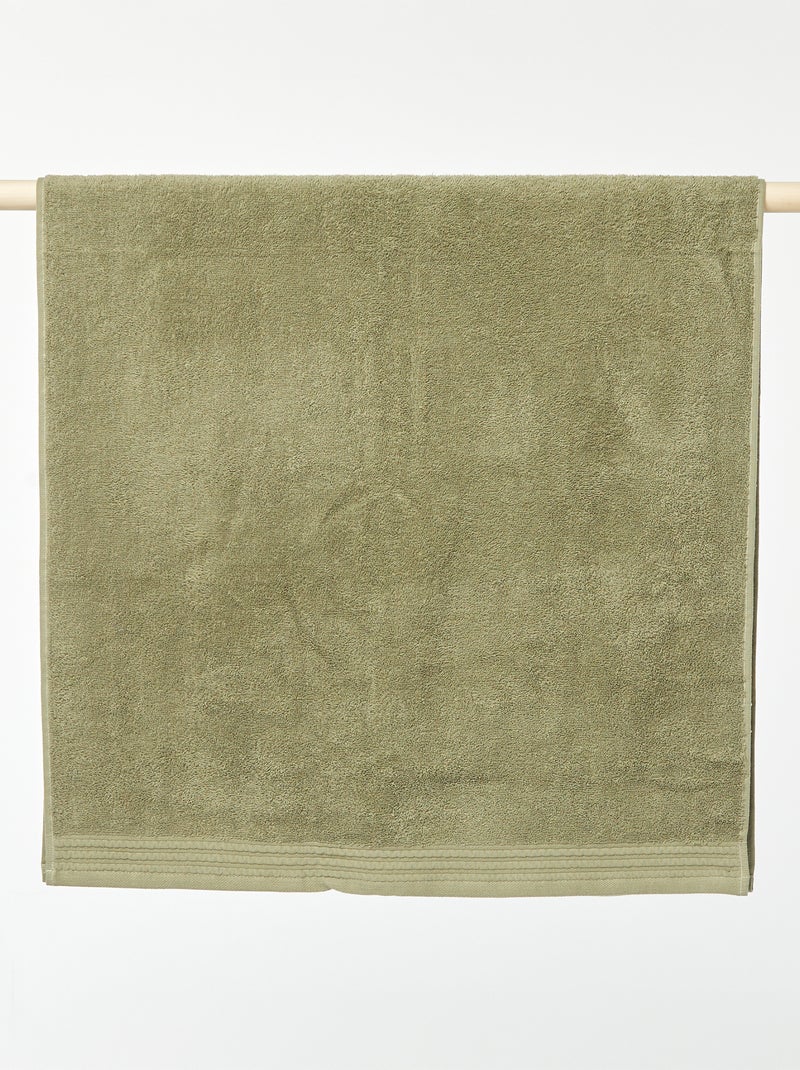 Serviette de bain 65 x 130 cm 500gr VERT - Kiabi