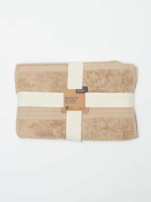 Serviette de bain 70 x 130 cm - Kiabi