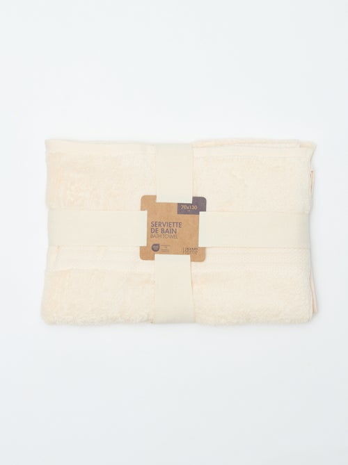 Serviette de bain 70 x 130 cm - Kiabi