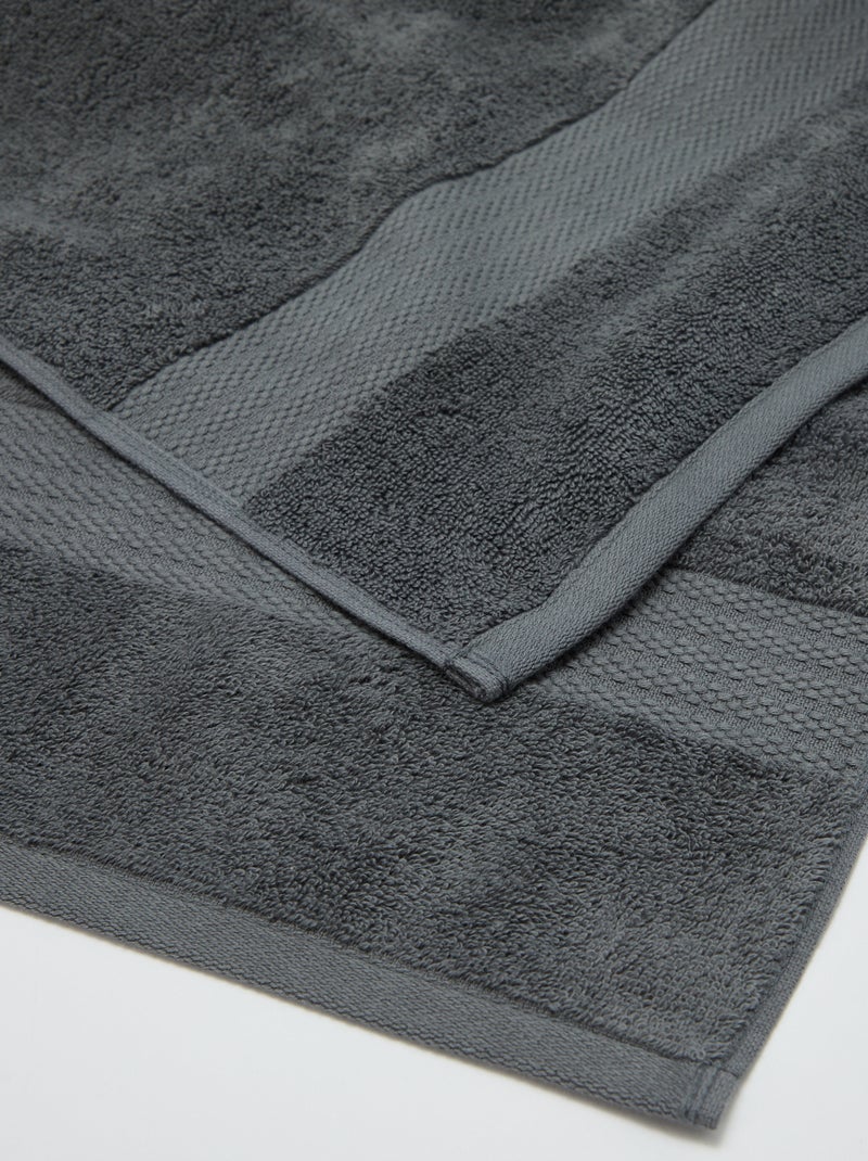 Serviette de bain 70 x 130 cm Gris - Kiabi