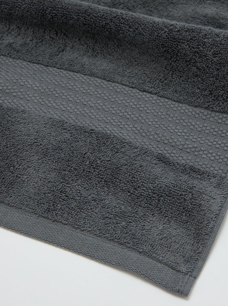 Serviette de bain 70 x 130 cm Gris - Kiabi