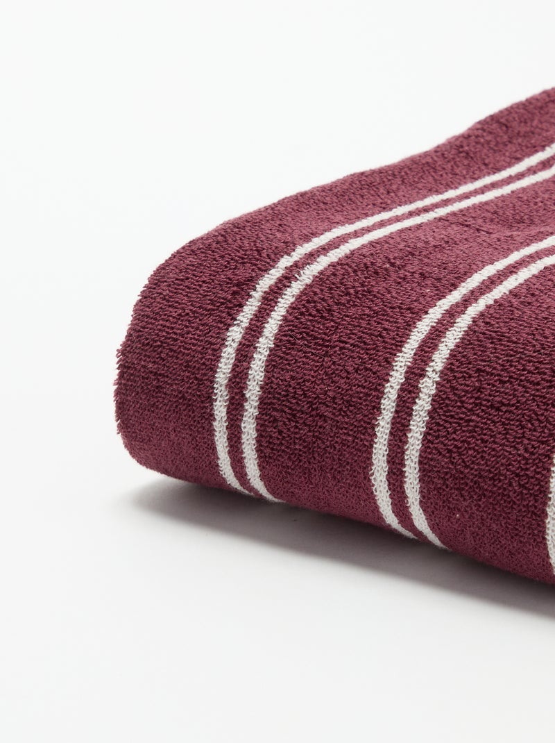 Serviette de bain 70 x 130 cm Rose - Kiabi