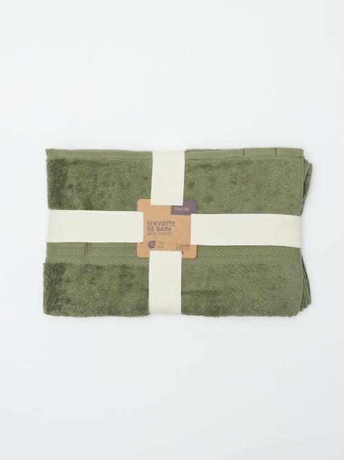 Serviette de bain 70 x 130 cm - Kiabi