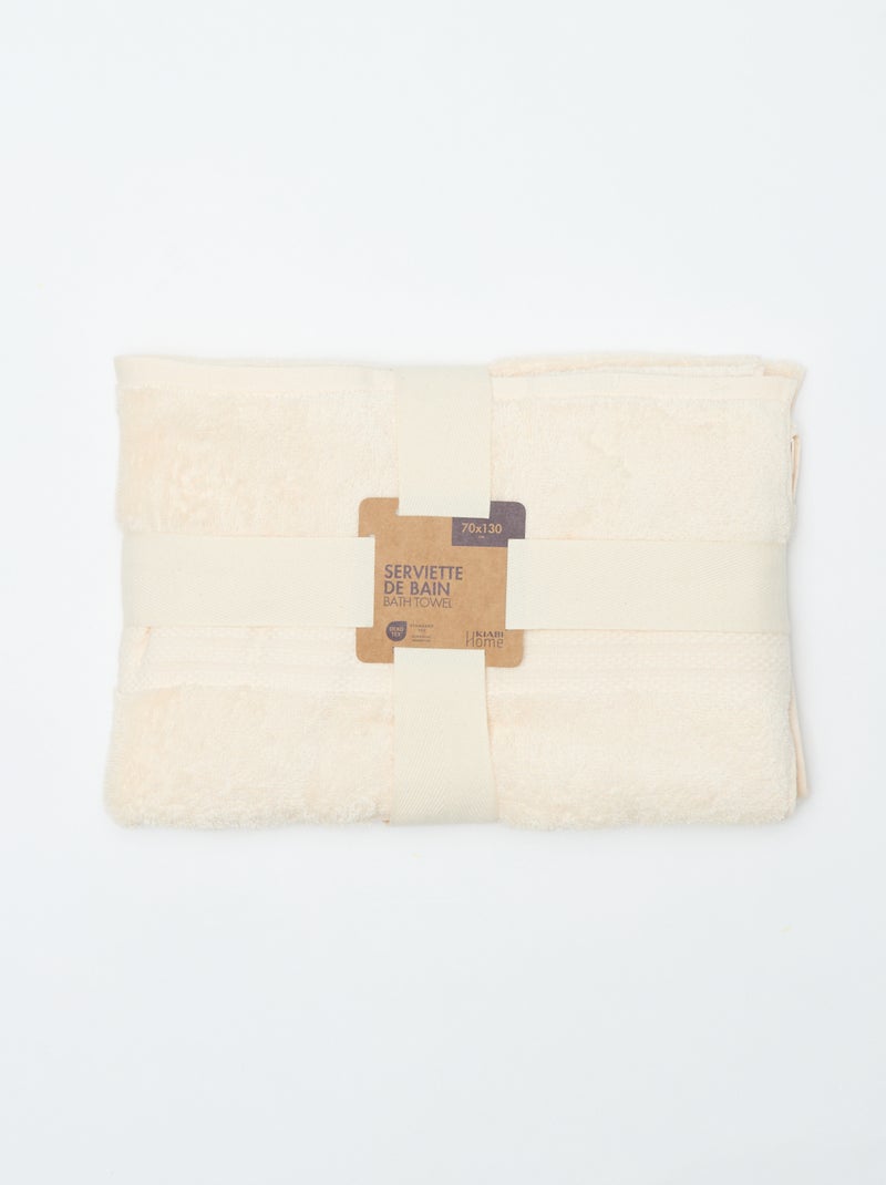 Serviette de bain (70x130 cm) - Kiabi Home Blanc - Kiabi