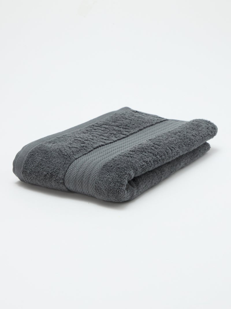 Serviette de bain (70x130 cm) - Kiabi Home Gris - Kiabi