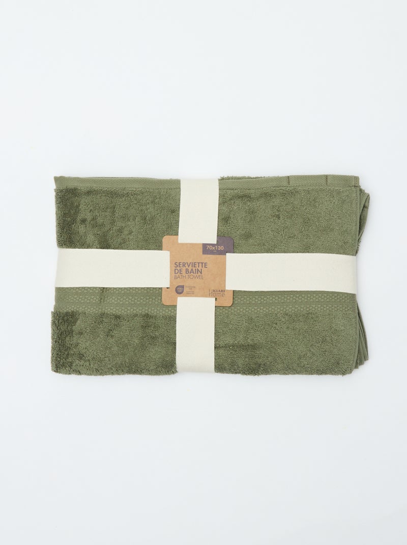 Serviette de bain (70x130 cm) - Kiabi Home Vert - Kiabi