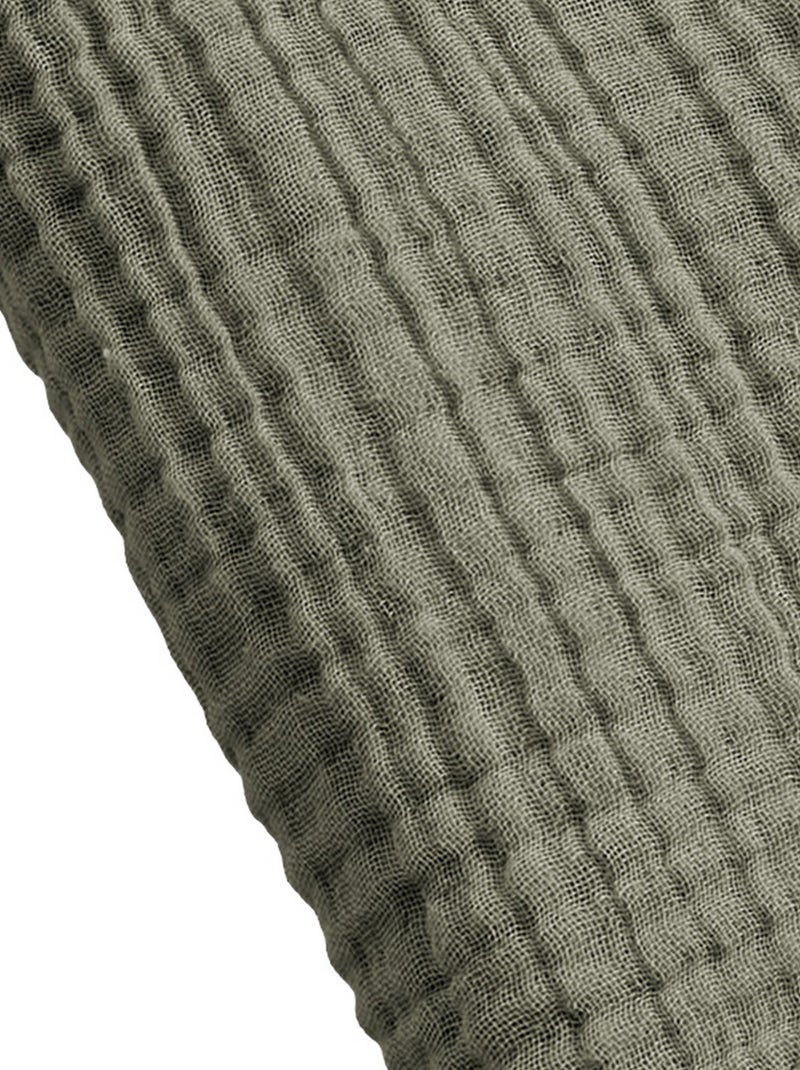 Serviette de bain 70x130 cm Gaze de Coton Kaki - Kiabi