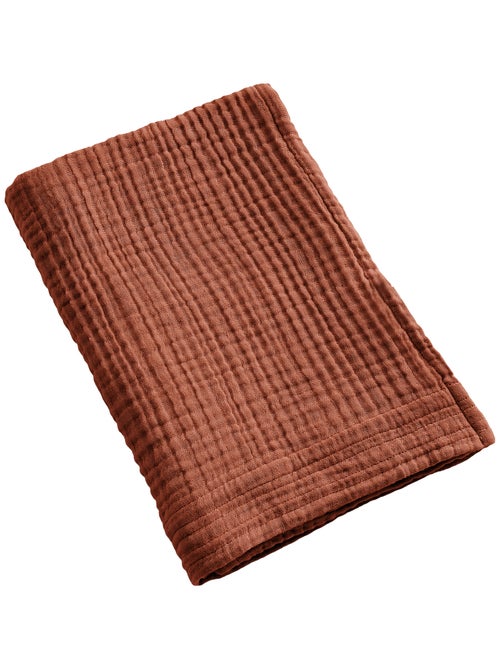 Serviette de bain 70x130 cm Gaze de Coton - Kiabi