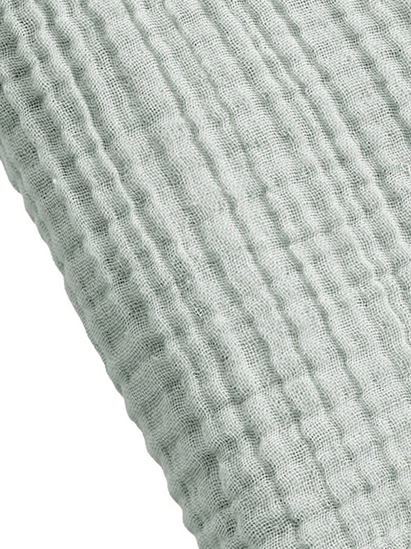 Serviette de bain 70x130 cm Gaze de Coton Vert - Kiabi