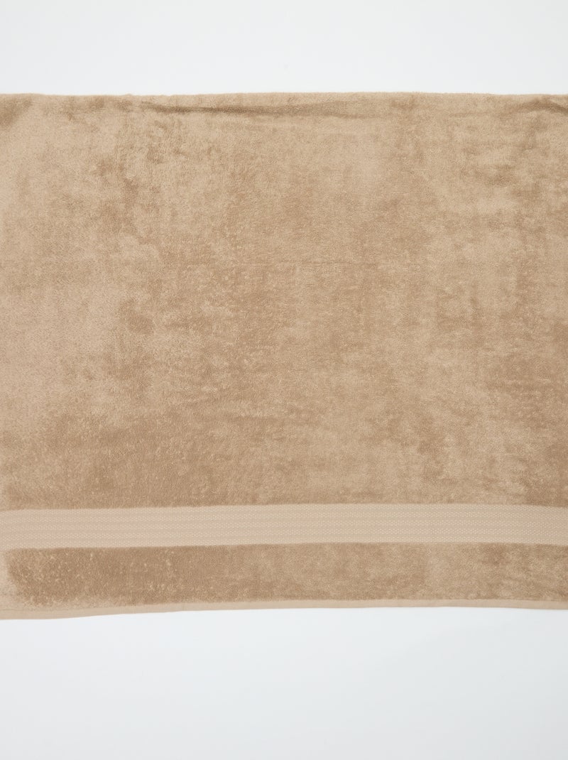 Serviette de bain 90 x 150 cm Beige - Kiabi