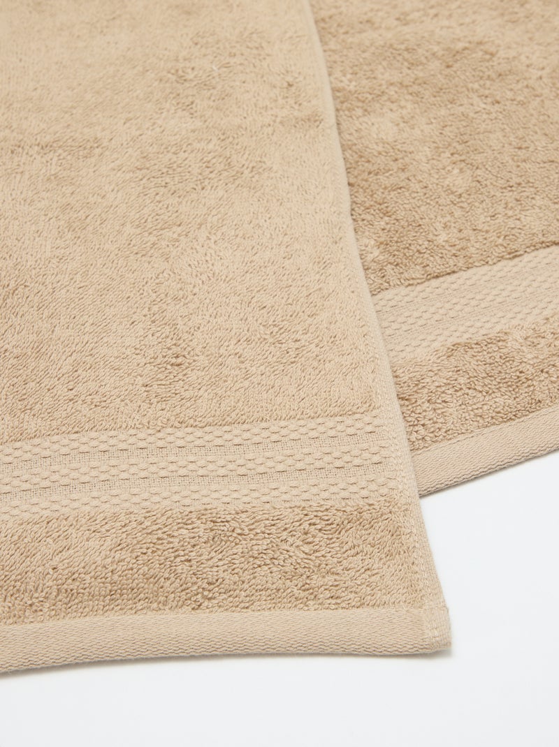 Serviette de bain 90 x 150 cm Beige - Kiabi