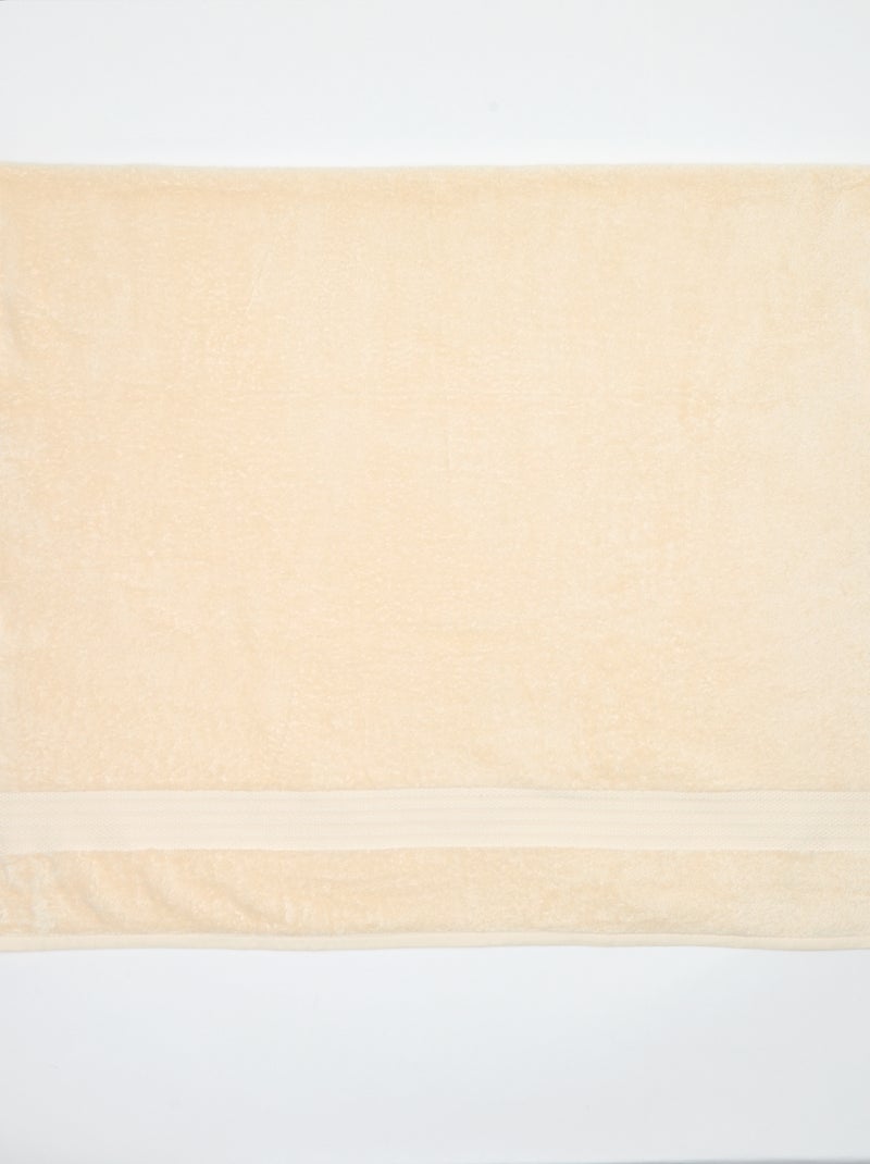 Serviette de bain 90 x 150 cm Blanc - Kiabi