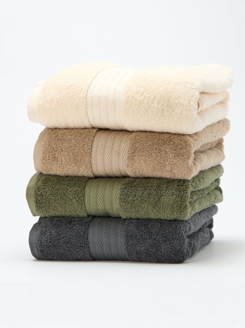 Serviette de bain 90 x 150 cm Blanc - Kiabi