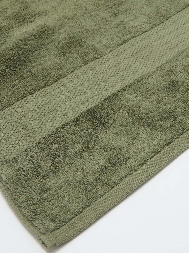 Serviette de bain 90 x 150 cm Vert - Kiabi