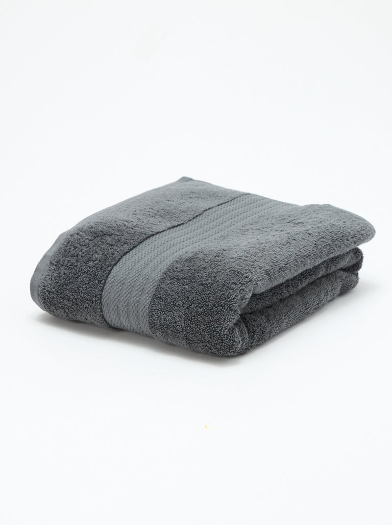 Serviette de bain (90x150 cm) - Kiabi Home Gris - Kiabi