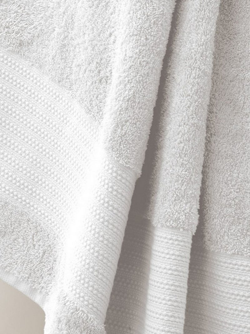 Serviette de bain 90x150 cm Coton Blanc - Kiabi