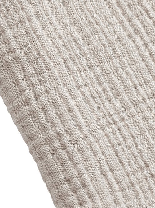 Serviette de bain 90x150 cm Gaze de Coton Naturel - Kiabi