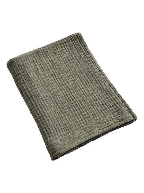 Serviette de bain 90x150 cm Gaze de Coton Romarin - Kiabi