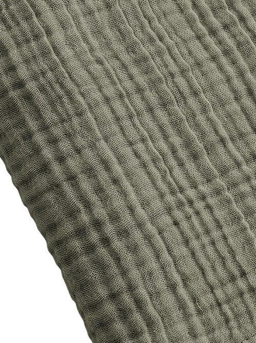 Serviette de bain 90x150 cm Gaze de Coton Romarin - Kiabi