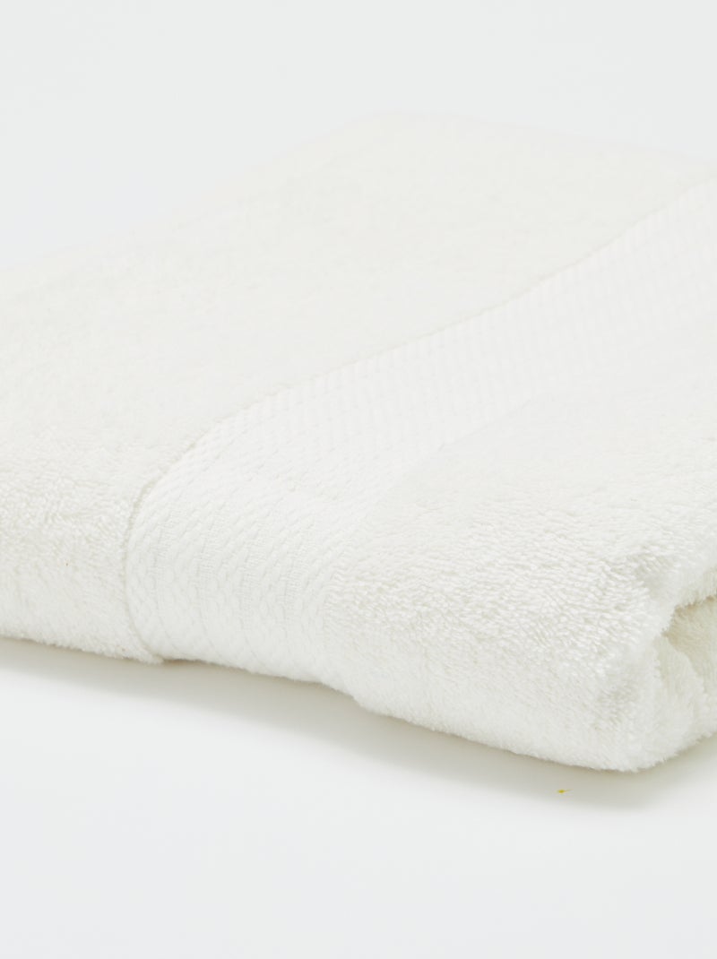 Serviette de bain (90x150cm) - Kiabi Home Ecru - Kiabi