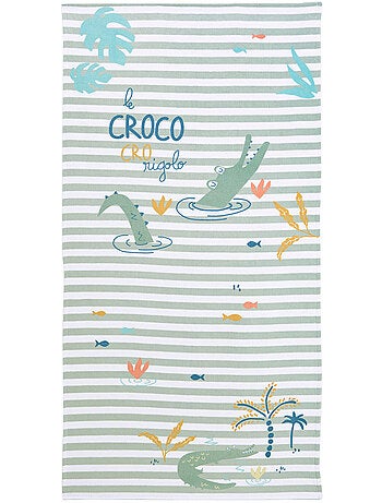 Serviette de bain b?b? Crocro rigolo