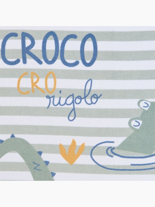 Serviette de bain bébé Crocro rigolo - Kiabi