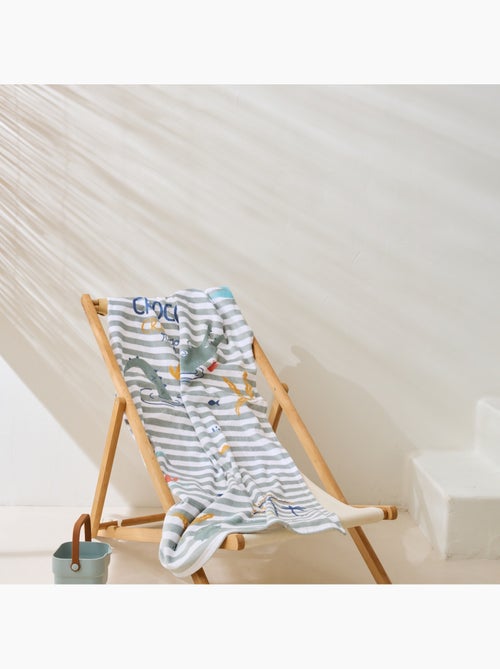 Serviette de bain bébé Crocro rigolo - Kiabi