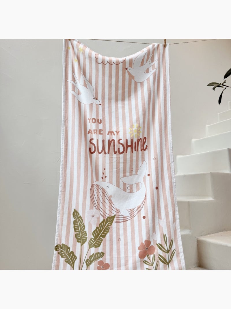 Serviette de bain bébé Honfleur Corail - Kiabi