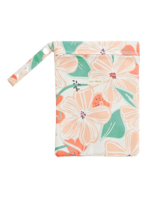 Serviette de bain bébé + pochette Fleur - Kiabi