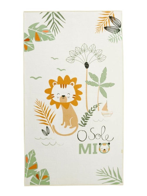 Serviette de bain bébé + pochette Mio - Kiabi