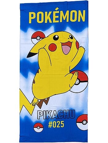 Serviette de bain coton 100% Pikachu Pokémon