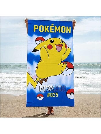 Serviette de bain coton 100% Pikachu Pokémon