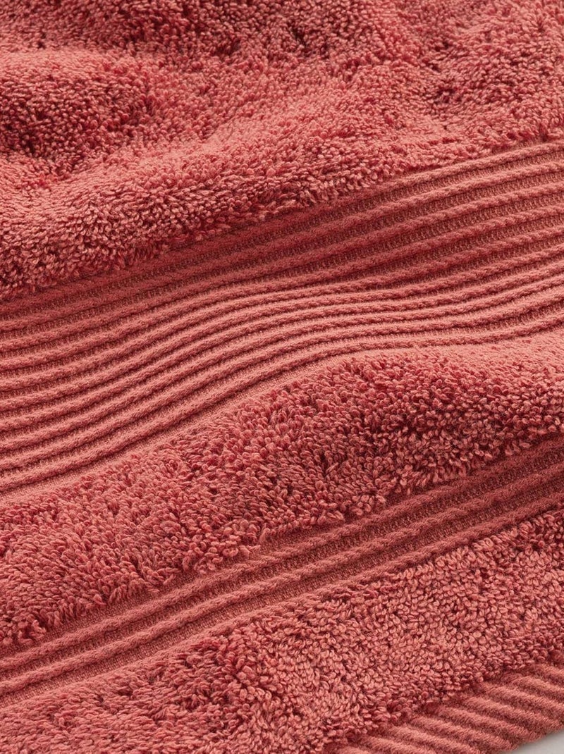 Serviette de bain Coton Douceur d'Intérieur Terracotta - Kiabi
