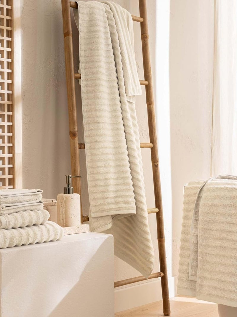 Serviette de bain Coton MAYA Douceur d'Intérieur Blanc - Kiabi