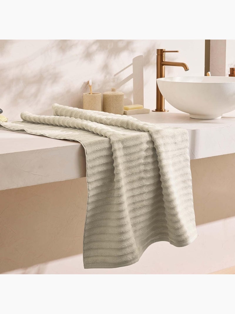 Serviette de bain Coton MAYA Douceur d'Intérieur Taupe - Kiabi