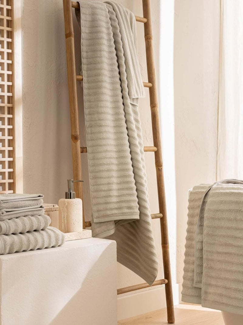 Serviette de bain Coton MAYA Douceur d'Intérieur Taupe - Kiabi