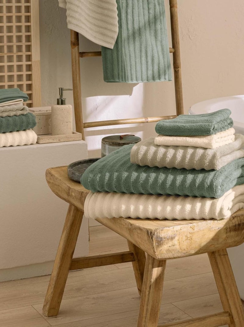 Serviette de bain Coton MAYA Douceur d'Intérieur Taupe - Kiabi