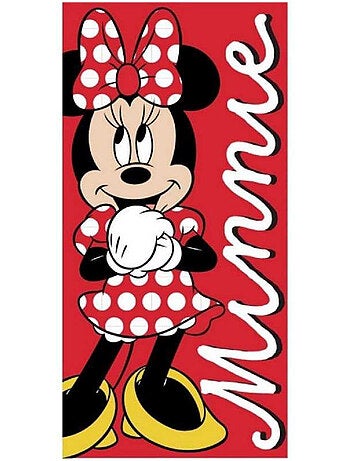 Serviette de bain coton motif Minnie Disney Minnie