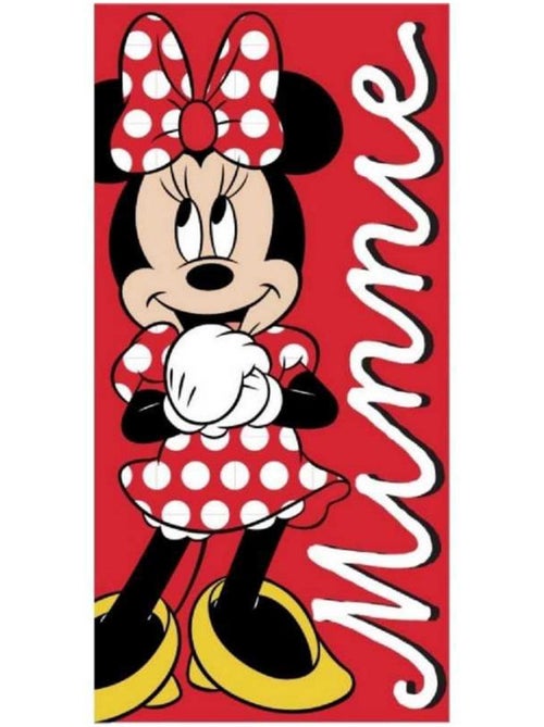 Serviette de bain coton motif Minnie Disney Minnie - Kiabi