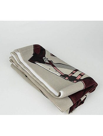 Serviette de bain enfant - 70x140 cm polyester séchage rapide - attack on titan