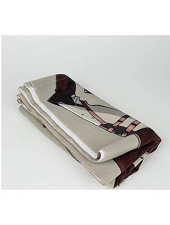 Serviette de bain enfant - 70x140 cm polyester séchage rapide - attack on titan