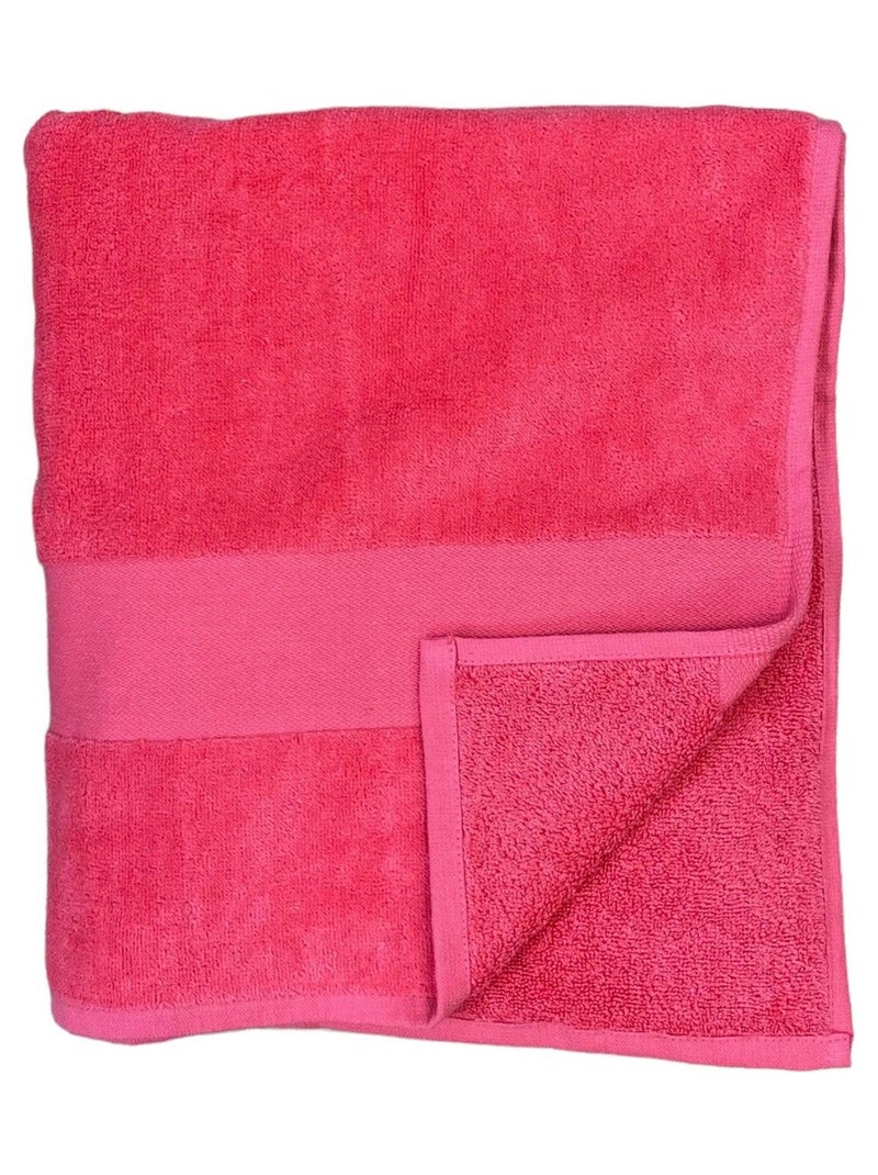 Serviette de bain éponge velours Classy Paradise 90x180 500g/m² Rouge clair - Kiabi