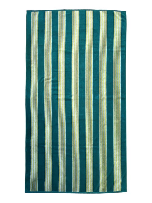 Serviette de bain éponge velours Jacquard Milonga Lake 90x170 400g/m² - Kiabi