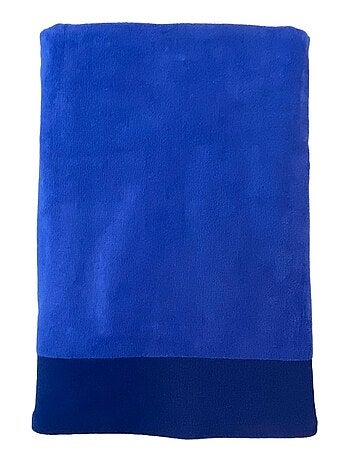 Serviette de bain éponge velours unie Shady Royal 90x160 370g/m²