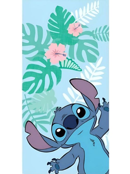 Serviette de bain et de plage - disney - lilo et stitch - 70x140 cm - sèche rapidement - bleu - Kiabi Serviette de bain et de plage - disney - lilo et stitch - 70x140 cm - sèche rapidement - bleu - Kiabi