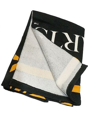 Serviette de bain et de plage - harry potter - 70x140 cm - sèche rapidement - polyester - noir