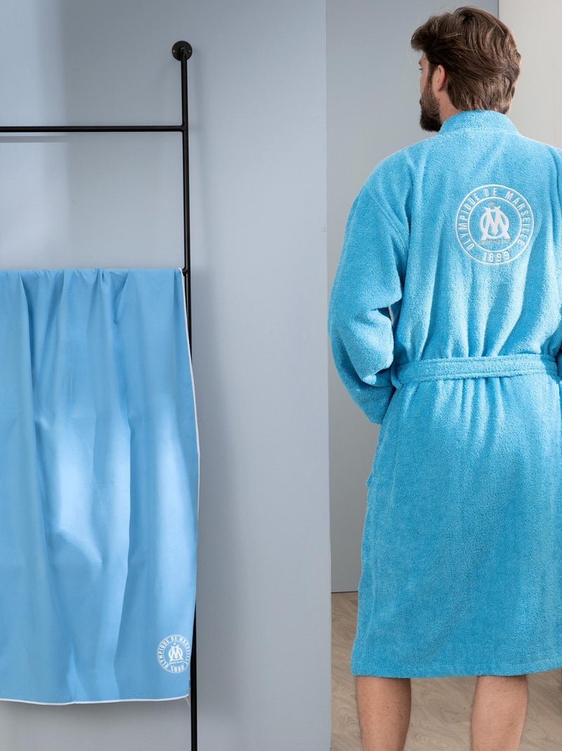 Serviette de bain et de plage en microfibre, OM 1899 Bleu ciel - Kiabi
